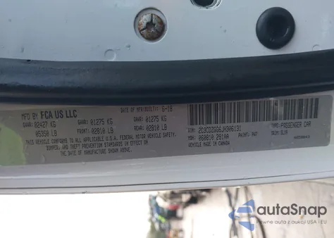 2018 Dodge Challenger Gt Awd из США, поврежденный, VIN 2C3CDZGG6JH306131